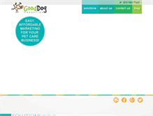 Tablet Screenshot of gooddogmarketing.com
